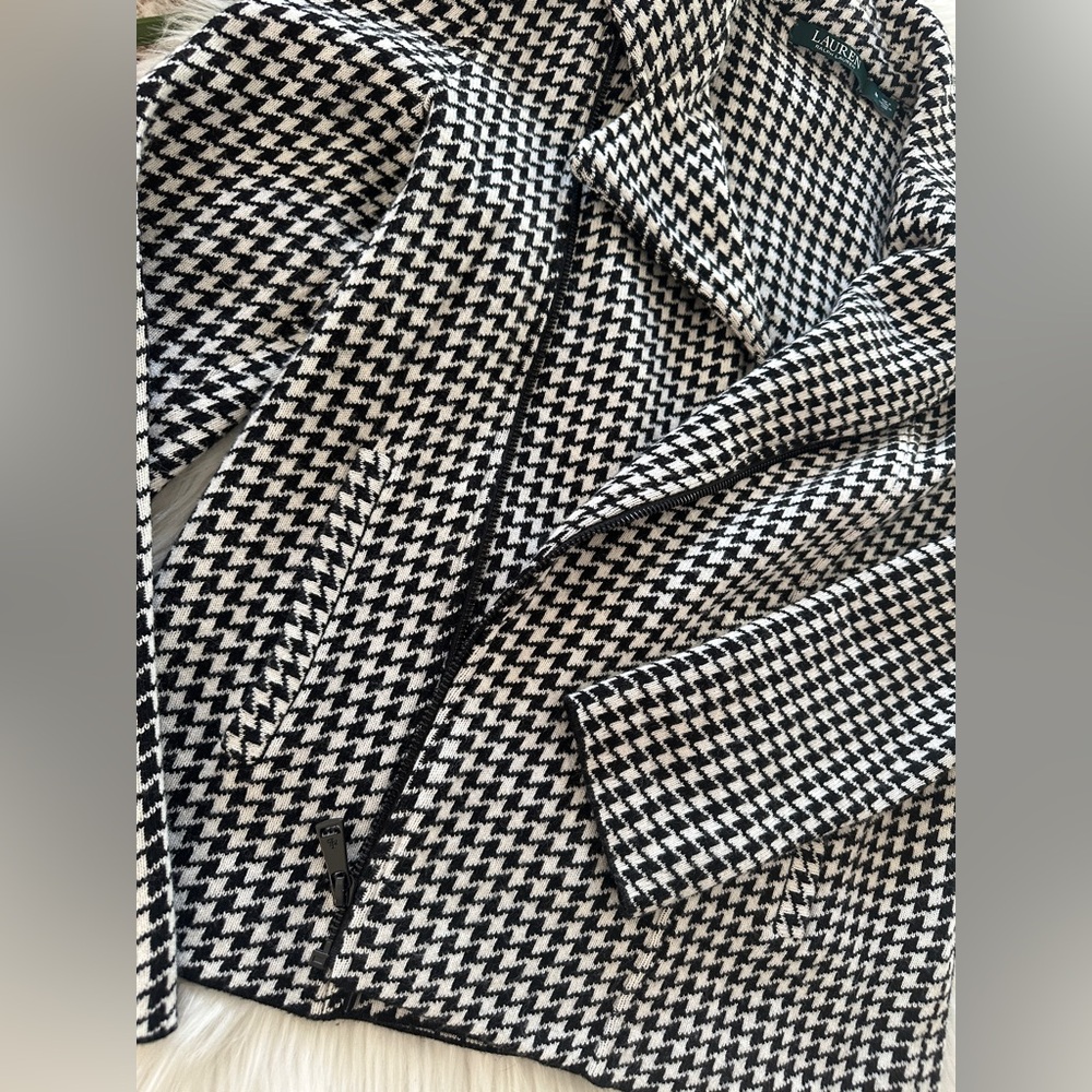 Chic Ralph Lauren Houndstooth Jacket - Picture 5 of 12